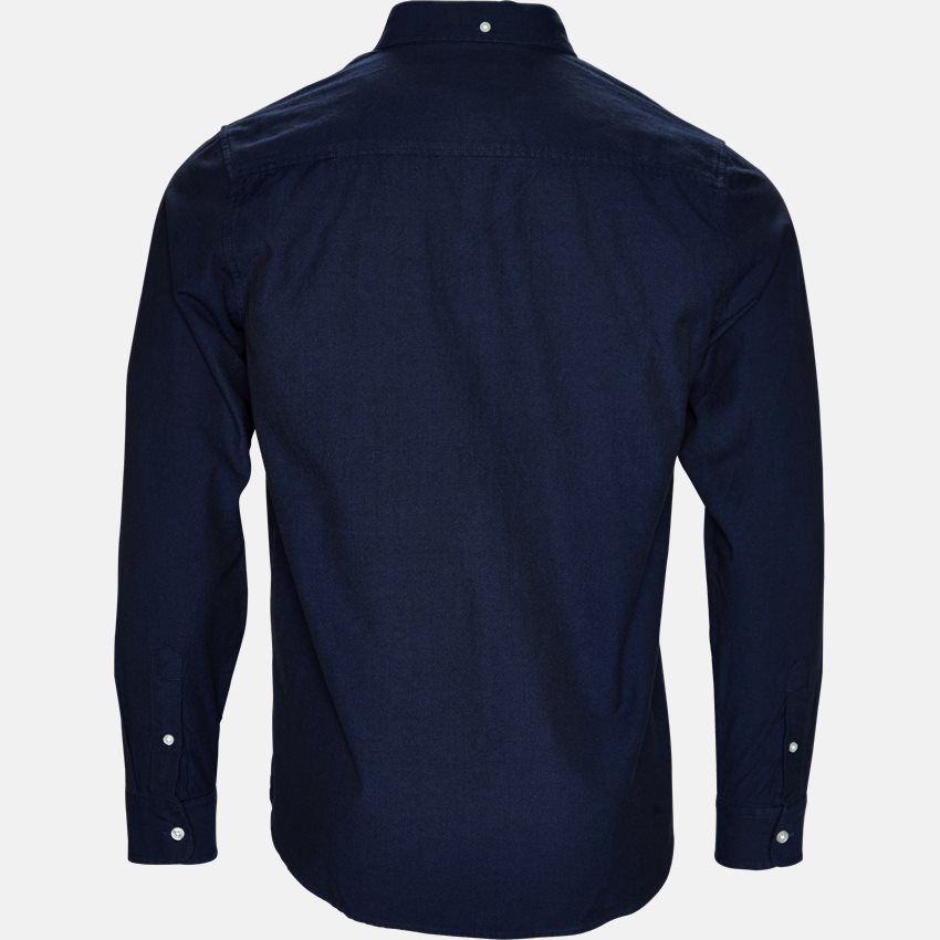 Carhartt WIP Shirts L/S DALTON SHIRT I016889. D:NAVY/SAPPHIRE RINSED